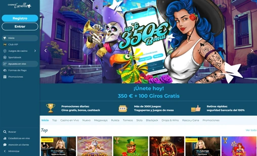 Inicio de Casino Estrella en escritorio